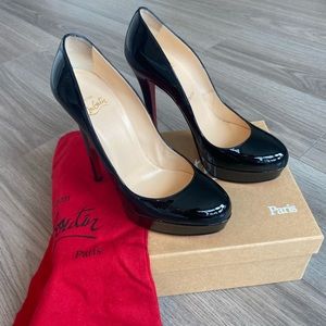 Christian Louboutin Bianca 140 patent calf size 39 in black color